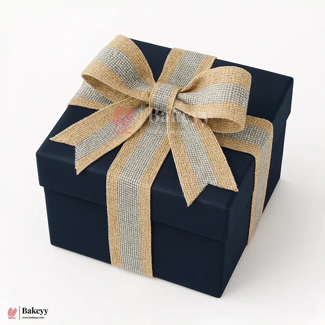 311 |9mtr Natural Jute Ribbon with Silver | jute Material | Gift Wrapping & Crafts