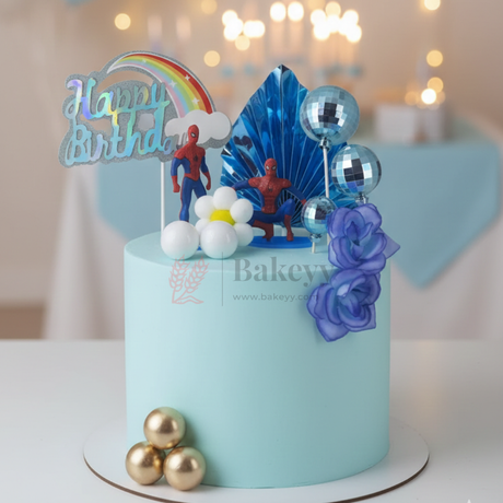 Ready-to-use cake decoration combo
• Lightweight and easy to insert into cakes
• Strong sticks for stable placement
• Eye-catching metallic and pastel accents
• Suitable for various cake sizes