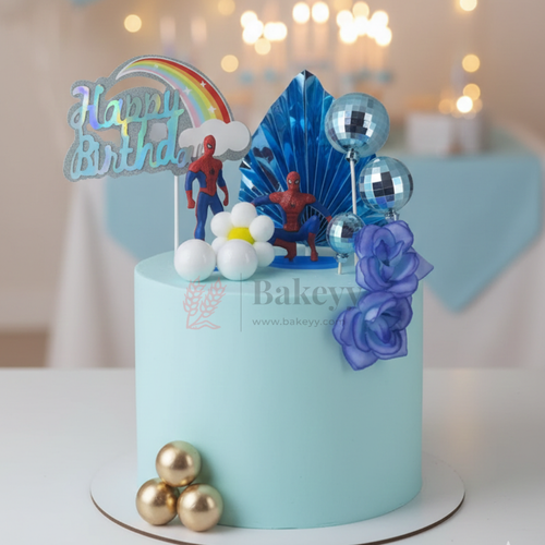 Ready-to-use cake decoration combo
• Lightweight and easy to insert into cakes
• Strong sticks for stable placement
• Eye-catching metallic and pastel accents
• Suitable for various cake sizes