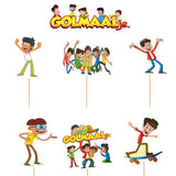 Kids Movies & Shows Cake Toppers | Birthday Party Decor | Birthday Cake Decor | Pack of 6