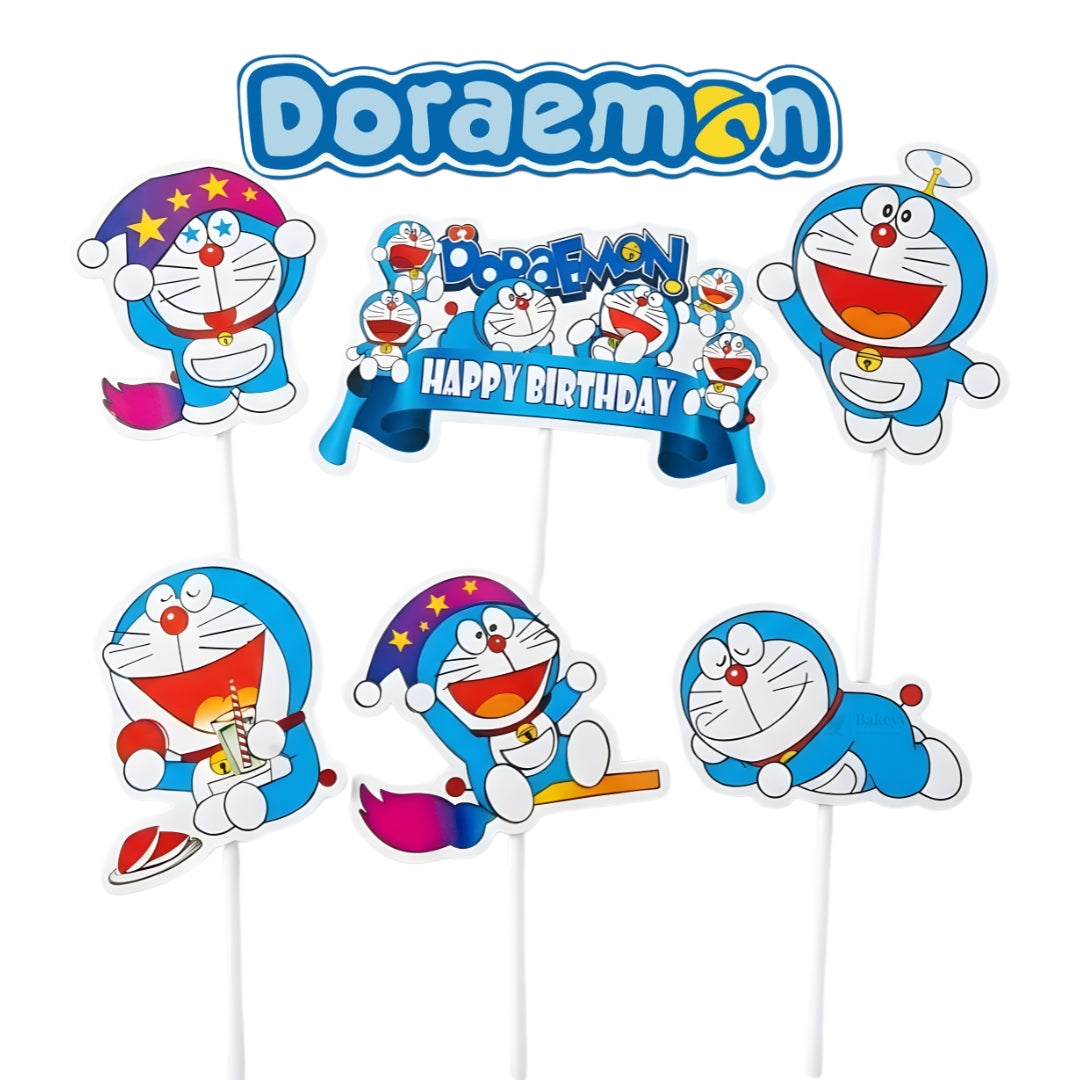 Kids Movies & Shows Cake Toppers | Birthday Party Decor | Birthday Cake Decor | Pack of 6