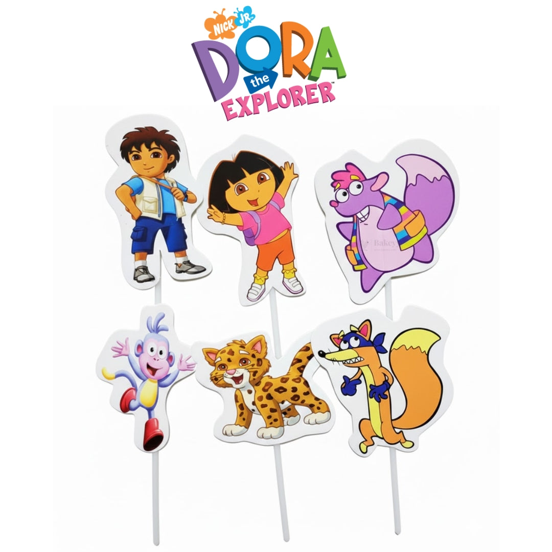 Kids Movies & Shows Cake Toppers | Birthday Party Decor | Birthday Cake Decor | Pack of 6