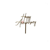 5 Inch Cake Topper Happy Anniversary - Bakeyy.com - India - 5 Inch Cake Topper Happy Anniversary - Default Title
