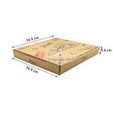 Kraft Pizza Box | Hotel | Canteen| Restaurants Box- Pack of 25 - Bakeyy.com - India - Kraft Pizza Box | Hotel | Canteen| Restaurants Box- Pack of 25 - 26.5x26.5x3.5 cm
