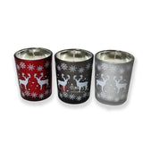 Christmas Decorative Tealight Candle Set | Pack of 12 | Festive Glass Candles for Christmas - Bakeyy.com - India - Christmas Decorative Tealight Candle Set | Pack of 12 | Festive Glass Candles for Christmas - Default Title