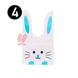 L Rabbit Ear Candy Gift Bags Cute Plastic Bunny Goodie Bags Candy Bags for Kids Bunny Party Favors | Pack of 50 - Bakeyy.com - India - L Rabbit Ear Candy Gift Bags Cute Plastic Bunny Goodie Bags Candy Bags for Kids Bunny Party Favors | Pack of 50 - Design 4