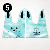 L Rabbit Ear Candy Gift Bags Cute Plastic Bunny Goodie Bags Candy Bags for Kids Bunny Party Favors | Pack of 50 - Bakeyy.com - India - L Rabbit Ear Candy Gift Bags Cute Plastic Bunny Goodie Bags Candy Bags for Kids Bunny Party Favors | Pack of 50 - Design 5