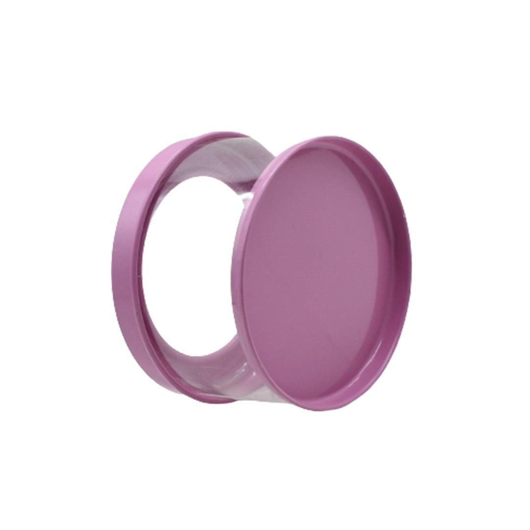 Lavender Round Empty Decorative Acrylic Box | Gift Box | Chocolate Box | Sweet Box | Jewellery Box | Pvc Tin Box | Big - Bakeyy.com - India - Lavender Round Empty Decorative Acrylic Box | Gift Box | Chocolate Box | Sweet Box | Jewellery Box | Pvc Tin Box | Big - Default Title