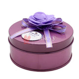Lavender Round Empty Decorative Tin Box | Gift Box | Chocolate Box | Sweet Box | Jewellery Box | Luxury Box - Bakeyy.com - India - Lavender Round Empty Decorative Tin Box | Gift Box | Chocolate Box | Sweet Box | Jewellery Box | Luxury Box - Default Title