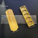 5 Cavity Lips & Heart Shaped Chocolate Packaging Box with Inner Tray | Premium Gold Finish Truffle & Sweet Box | Two Design Options Available | Pack of 10