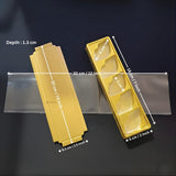 5 Cavity Lips & Heart Shaped Chocolate Packaging Box with Inner Tray | Premium Gold Finish Truffle & Sweet Box | Two Design Options Available | Pack of 10