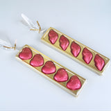 5 Cavity Lips & Heart Shaped Chocolate Packaging Box with Inner Tray | Premium Gold Finish Truffle & Sweet Box | Two Design Options Available | Pack of 10