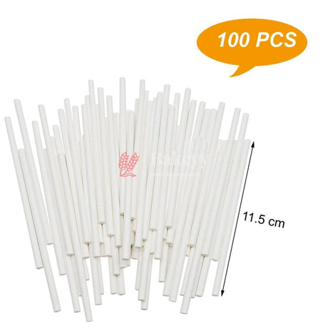 Lollipop Sticks for Cakesicle Popsicle and Candy | 4.5 Inch | Pack Of 100 - Bakeyy.com - India - Lollipop Sticks for Cakesicle Popsicle and Candy | 4.5 Inch | Pack Of 100 - Default Title