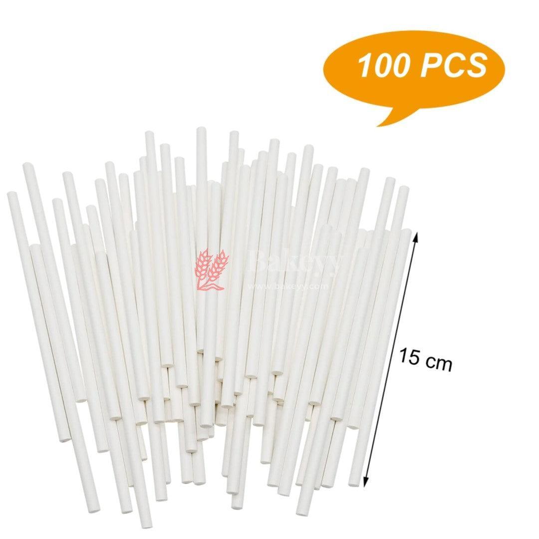 Lollipop Sticks for Cakesicle Popsicle and Candy | 4.5 Inch | Pack Of 100 - Bakeyy.com - India - Lollipop Sticks for Cakesicle Popsicle and Candy | 4.5 Inch | Pack Of 100 - Default Title