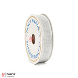 Silver Mesh Fancy Ribbon – 1.5 cm x 18 Meters | Premium Metallic Finish | 1 Roll