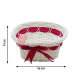 Maroon Color Imitated Idyllic Weaving Basket Storage | Home Decoration - Bakeyy.com - India - Maroon Color Imitated Idyllic Weaving Basket Storage | Home Decoration - Default Title