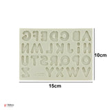 132 |  Alphabet Silicone Fondant Mould | 15x10cm