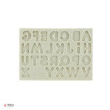132 |  Alphabet Silicone Fondant Mould | 15x10cm