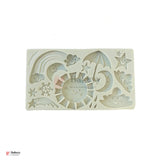 143 | Weather Theme Silicone Fondant  Mould |20x11 cm