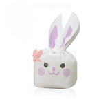 M Size | Rabbit Ear Candy Gift Bags | Cute Plastic Bags | Bunny Party Favors | Pack of 50