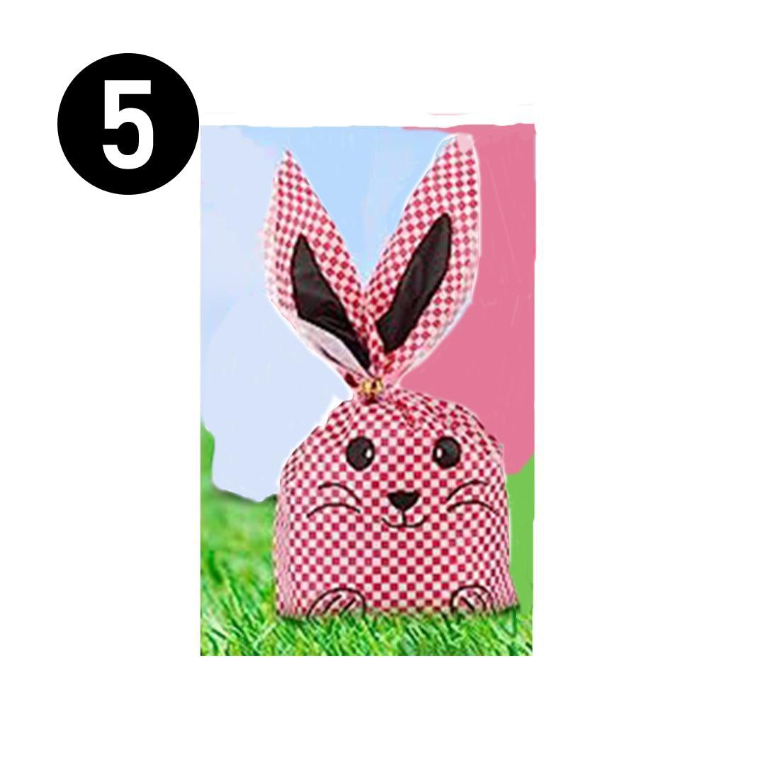 M Rabbit Ear Candy Gift Bags Cute Plastic Bunny Goodie Bags Candy Bags for Kids Bunny Party Favors | Pack of 50 - Bakeyy.com - India - M Rabbit Ear Candy Gift Bags Cute Plastic Bunny Goodie Bags Candy Bags for Kids Bunny Party Favors | Pack of 50 - Design 5