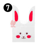 M Rabbit Ear Candy Gift Bags Cute Plastic Bunny Goodie Bags Candy Bags for Kids Bunny Party Favors | Pack of 50 - Bakeyy.com - India - M Rabbit Ear Candy Gift Bags Cute Plastic Bunny Goodie Bags Candy Bags for Kids Bunny Party Favors | Pack of 50 - Design 7