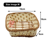 Handmade Square Wicker Basket | Multipurpose Storage & Gift Hamper Tray | 1 Piece - Bakeyy.com - India - Handmade Square Wicker Basket | Multipurpose Storage & Gift Hamper Tray | 1 Piece - Medium