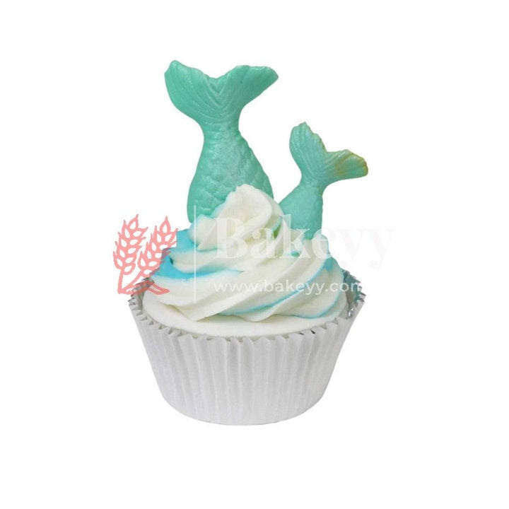 Mermaid Tail Shaped Mold for Cake Decorating, Small & Large Sizes, Set of 2 - Bakeyy.com