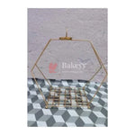 metal-1-layer-basket-gold-powder-or-home-decor-or-return-gift-or-gifting-or-packing-tray-bakeyy-com - Bakeyy.com
