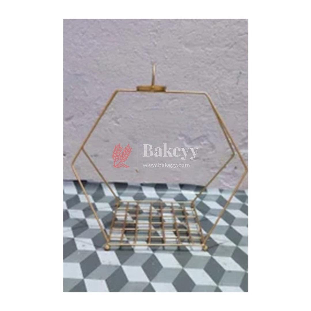 Metal 1 layer basket Gold Powder | Home Decor | Return Gift | Gifting | Packing Tray - Bakeyy.com - India - Metal 1 layer basket Gold Powder | Home Decor | Return Gift | Gifting | Packing Tray - Default Title