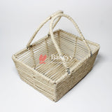 Decorative Jute Metal Hamper Basket For Gifting | Handmade  Basket with Handles