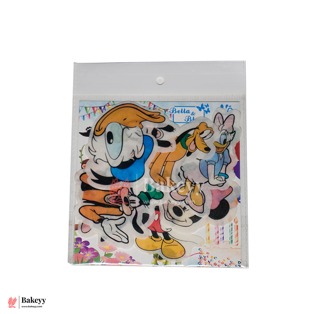 Pre-Cut | Edible Wafer | Mickey Mouse And Friends| Pack Of 10
