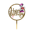 Mikey Mouse Happy Birthday Cake Topper - Bakeyy.com - India - Mikey Mouse Happy Birthday Cake Topper - Default Title