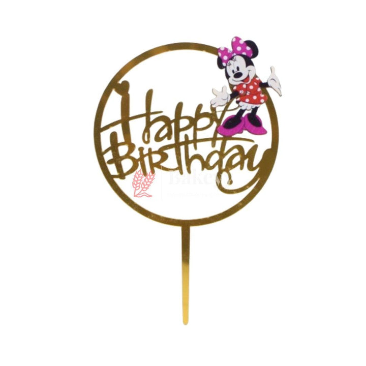 Mikey Mouse Happy Birthday Cake Topper - Bakeyy.com