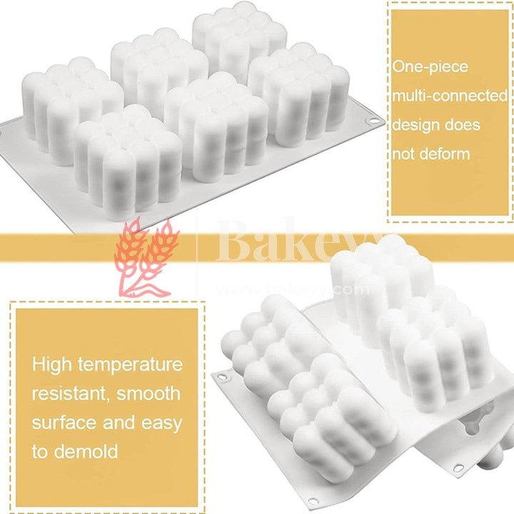 Mini Cube Aromatherapy Candle Silicone Mold DIY - Bakeyy.com