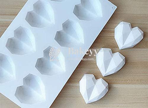 Mini Pinata Diamond Heart Cake Mould, Soap Mould Flexible Mould Silicone Mould - Bakeyy.com - India - Mini Pinata Diamond Heart Cake Mould, Soap Mould Flexible Mould Silicone Mould - Default Title