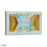 12x7 Inch Elegant Floral Design Chocolate & Sweet Gift Box with Golden Tray | Pack Of 10