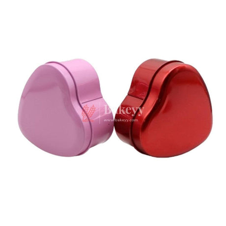 Multi colour Heart Empty Decorative Tin Box | Gift Box | Chocolate Box | Sweet Box | Jewellery Box | Luxury Box | Pack Of 12 - Bakeyy.com - India - Multi colour Heart Empty Decorative Tin Box | Gift Box | Chocolate Box | Sweet Box | Jewellery Box | Luxury Box | Pack Of 12 - Default Title