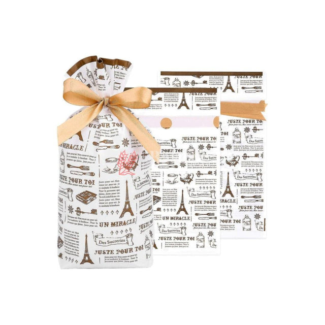 News Paper Style Plastic Stand Up Treat Favor Bags Gift Wrapper Bags for Candy Cookie Chocolate | Large | Pack of 50 | - Bakeyy.com - India - News Paper Style Plastic Stand Up Treat Favor Bags Gift Wrapper Bags for Candy Cookie Chocolate | Large | Pack of 50 | - Medium