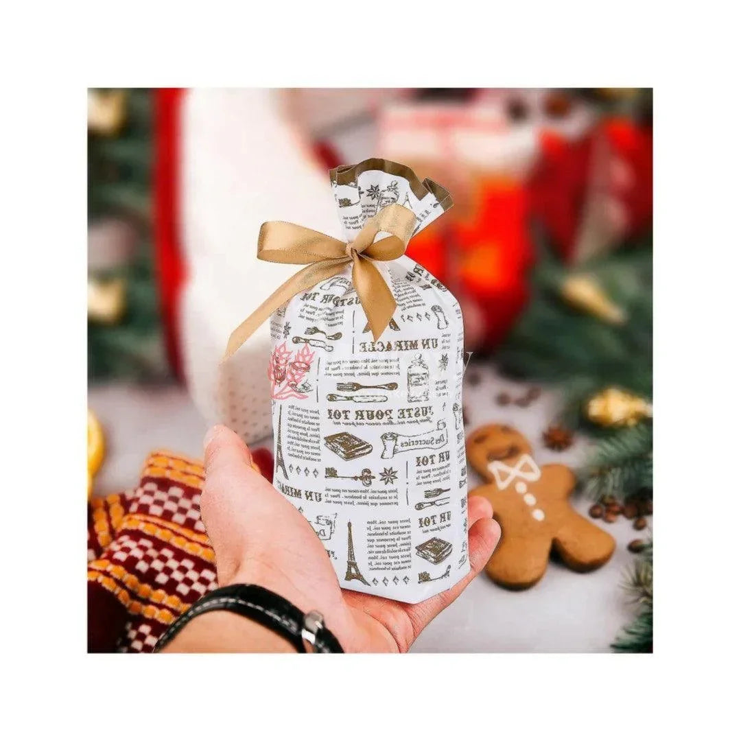 news-paper-style-plastic-stand-up-treat-favor-bags-gift-wrapper-bags-for-candy-cookie-chocolate-or-large-or-pack-of-25-bakeyy-com-2 - Bakeyy.com