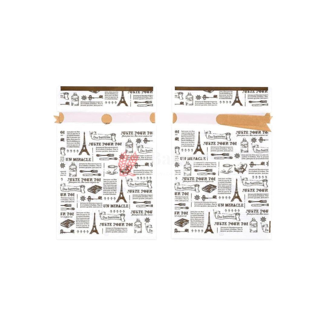 News Paper Style Plastic Stand Up Treat Favor Bags Gift Wrapper Bags for Candy Cookie Chocolate | Large | Pack of 50 | - Bakeyy.com - India - News Paper Style Plastic Stand Up Treat Favor Bags Gift Wrapper Bags for Candy Cookie Chocolate | Large | Pack of 50 | - Medium