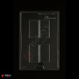 Mould 513-  Cacao  Square Ribbed Design Mould | Baking Accessories | Plastic Chocolate Mould | Party Favor Mould | Pack of 1