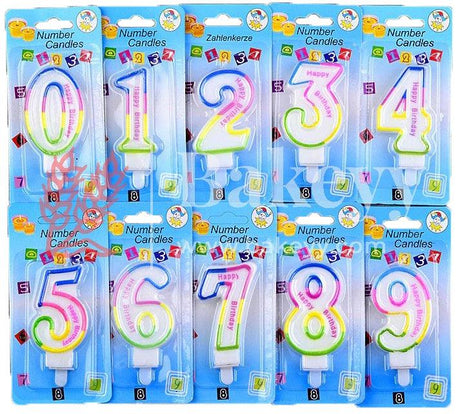 Number 0 Rainbow Candle | 1 pcs | For Birthday, Wedding Party & Cake Decoration - Bakeyy.com - India - Number 0 Rainbow Candle | 1 pcs | For Birthday, Wedding Party & Cake Decoration - Default Title