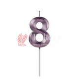 Number 8 Rose Gold 3D Candle | 1 pcs | For Birthday, Wedding Party & Cake Decoration - Bakeyy.com - India - Number 8 Rose Gold 3D Candle | 1 pcs | For Birthday, Wedding Party & Cake Decoration - Default Title