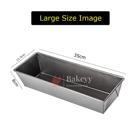 Non-Stick Baking Pan | Oblong Cake Pan | Steel Rectangular Baking Mold | Tray for Cake| Brownie | Bakeware | Easy to Clean | Optimal Heat Conduction - Bakeyy.com - India - Non-Stick Baking Pan | Oblong Cake Pan | Steel Rectangular Baking Mold | Tray for Cake| Brownie | Bakeware | Easy to Clean | Optimal Heat Conduction - Large