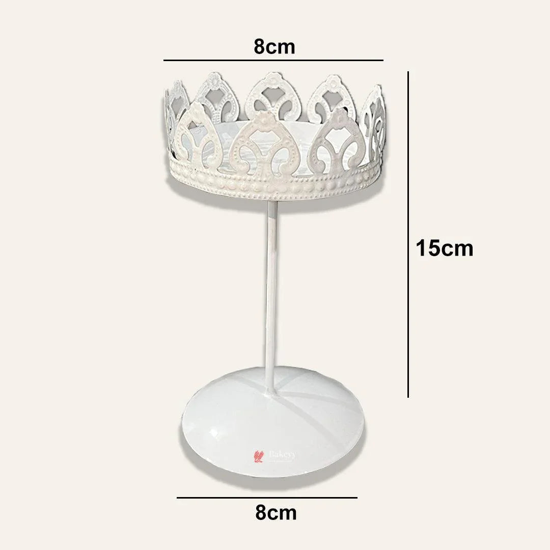 Vintage Crown-Shaped Metal Cupcake Stand – Elegant Dessert Display for Parties & Events - Bakeyy.com - India - Vintage Crown-Shaped Metal Cupcake Stand – Elegant Dessert Display for Parties & Events - Default Title