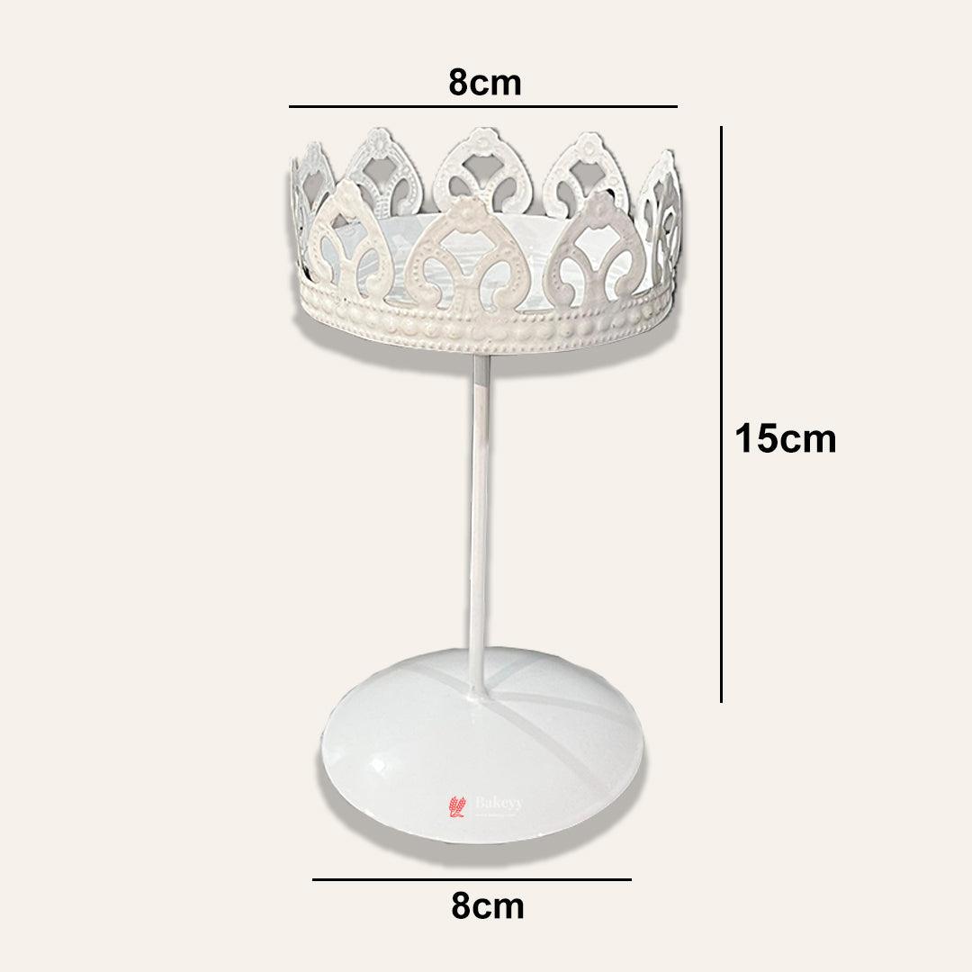 Vintage Crown-Shaped Metal Cupcake Stand – Elegant Dessert Display for Parties & Events - Bakeyy.com - India - Vintage Crown-Shaped Metal Cupcake Stand – Elegant Dessert Display for Parties & Events - Default Title