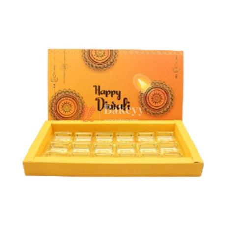 Orange Color Chocolate Box For 18 Cavity | Gift Box | Multipurpose Box | Diwali Special | Pack Of 10 - Bakeyy.com - India - Orange Color Chocolate Box For 18 Cavity | Gift Box | Multipurpose Box | Diwali Special | Pack Of 10 - Default Title