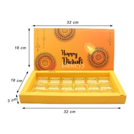 Orange Color Chocolate Box For 18 Cavity | Gift Box | Multipurpose Box | Diwali Special | Pack Of 10 - Bakeyy.com - India - Orange Color Chocolate Box For 18 Cavity | Gift Box | Multipurpose Box | Diwali Special | Pack Of 10 - Default Title