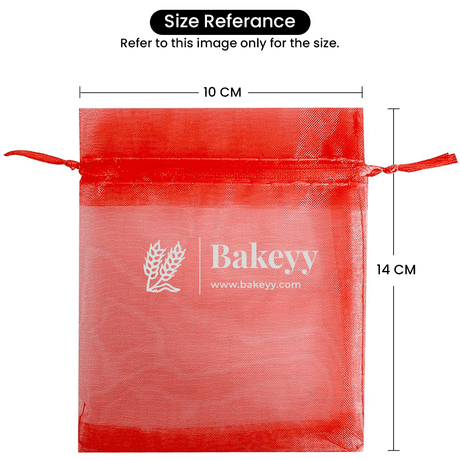 10x14 CM | Organza Potli Bags | Dark Pink Colour |100 g | Candy Bag - Bakeyy.com - India - 10x14 CM | Organza Potli Bags | Dark Pink Colour |100 g | Candy Bag - Pack Of 100 / 10x14 cm / 4x6 inch / Magenta